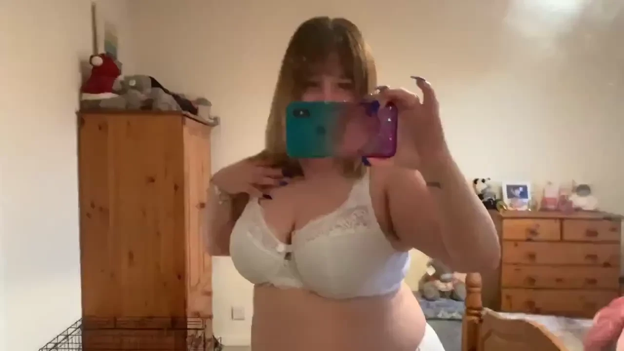 Today s white lingerie clip and with my boobs out off cause i will 