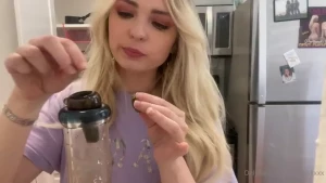 Weekly naked smoking video in my brand new kitchen