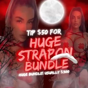 First fan to tip 50 nbsp gets a huge strapon bundle worth 300