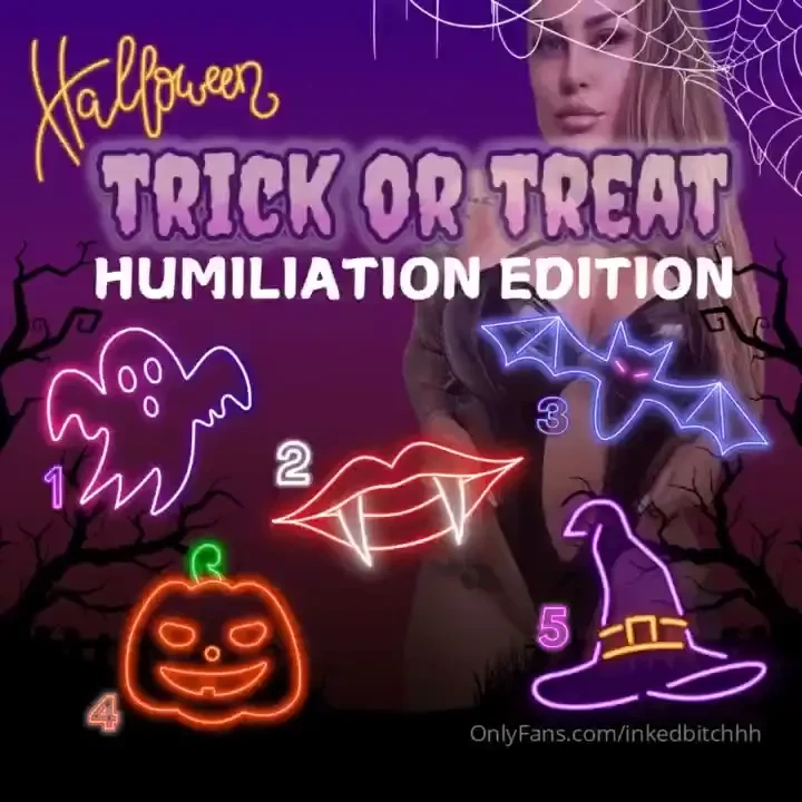 Trick or treat humiliation edition do you dare to see what i have in 