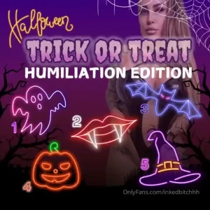 Trick or treat humiliation edition do you dare to see what i have in