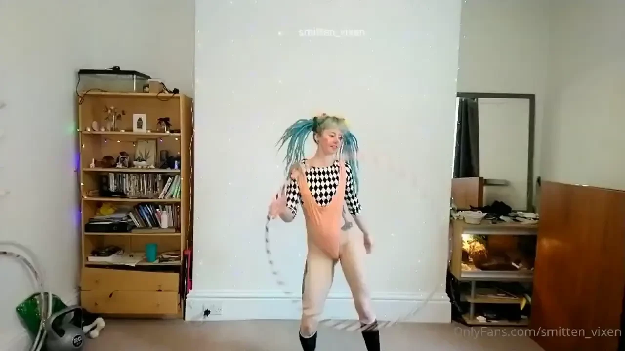 Hula hooping in a shoulder wedgie and towards the end in an atomic it 