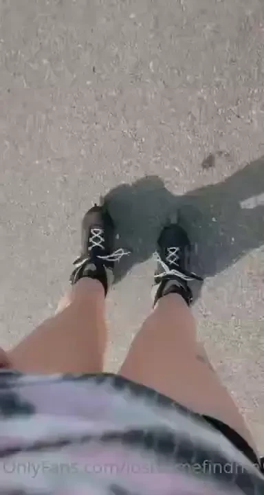 Rollerblading in my bathing suit 