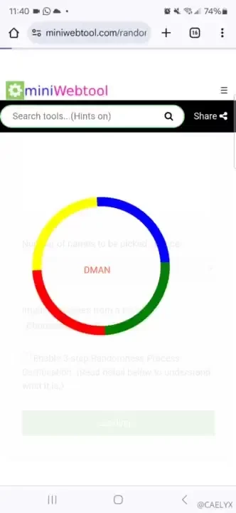 Results are in the 3 who participated will also get a copy of the 