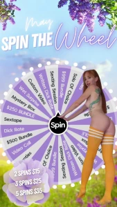 May spin the wheel everyone s a winner this month spin the wheel and