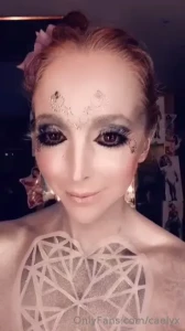 Quick snapchat vid from the bodypaint gig with artist jennifer little