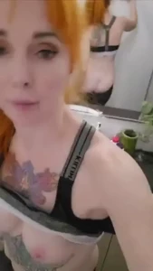 Showing off after a sweaty workout