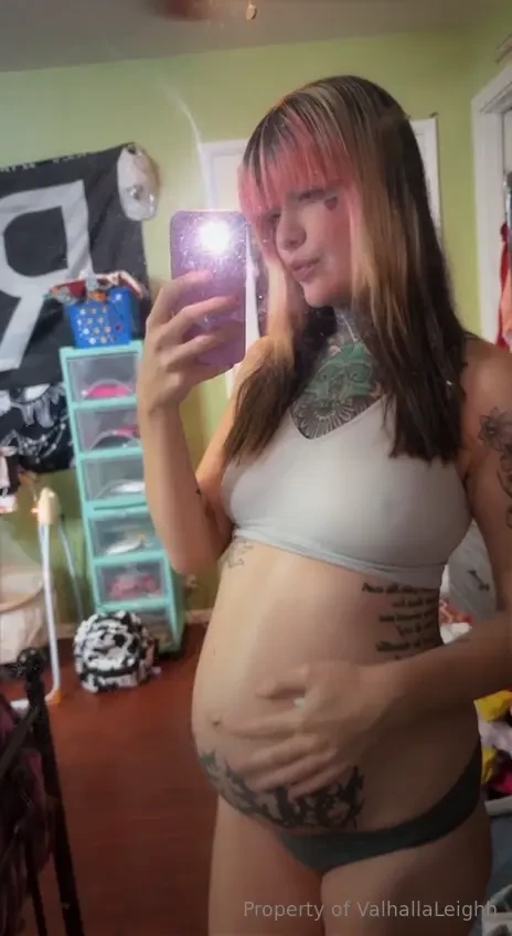Belly is so big now 