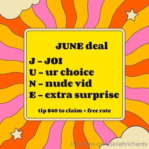 Happy june jerk off instructions ur choice of content nude vid bundle