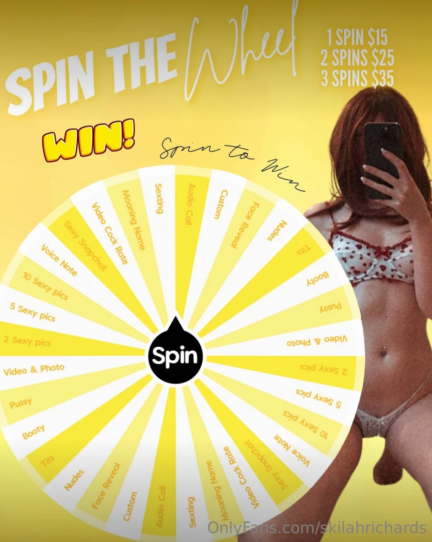 One fan only - 5 spins for 35 and a free bundle plus cock and cum rate part 1 