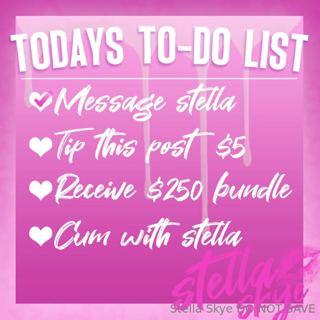 vipstellaskye1 - How productive will you be today tip 5 and leave the rest up to me part 1 