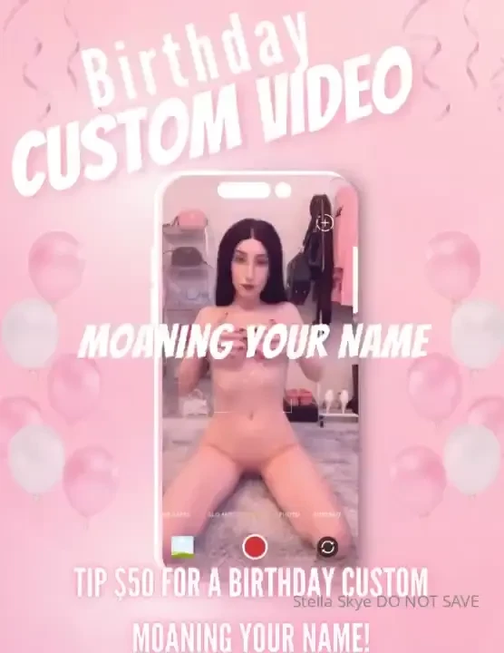 It s my birthday this month but i wanna spoil you tip me 50 to receive 