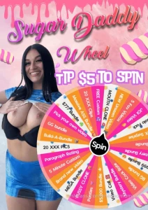 Sugar daddy wheel every spin wins amp the prizes are gonna make you