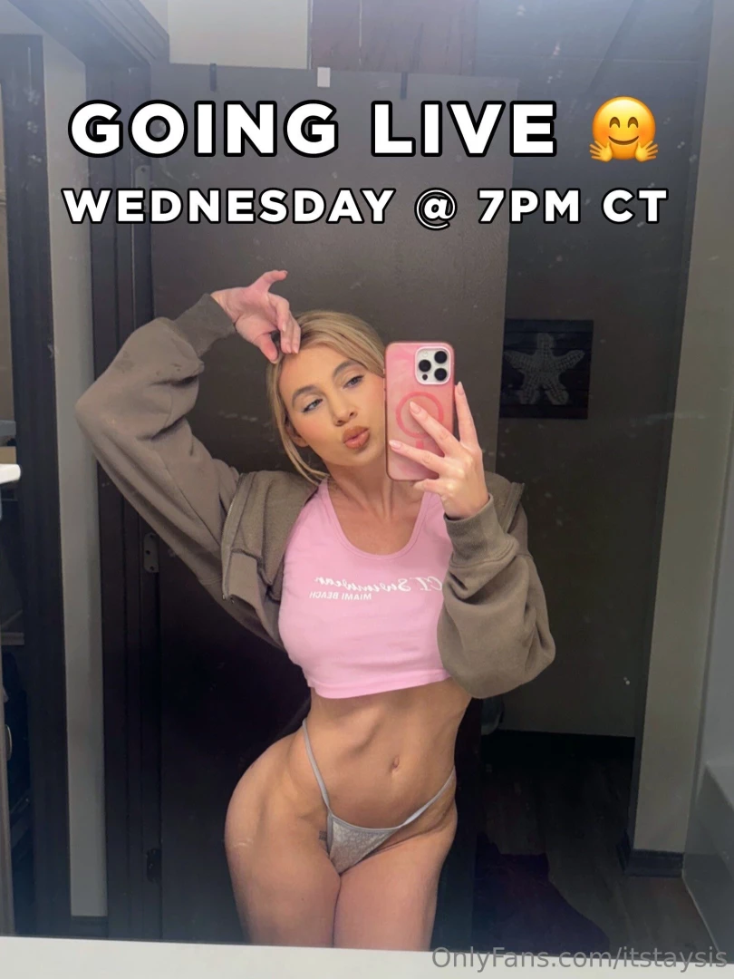 Live streaming tomorrow night 7pm central cya then 