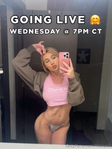 Live streaming tomorrow night 7pm central cya then