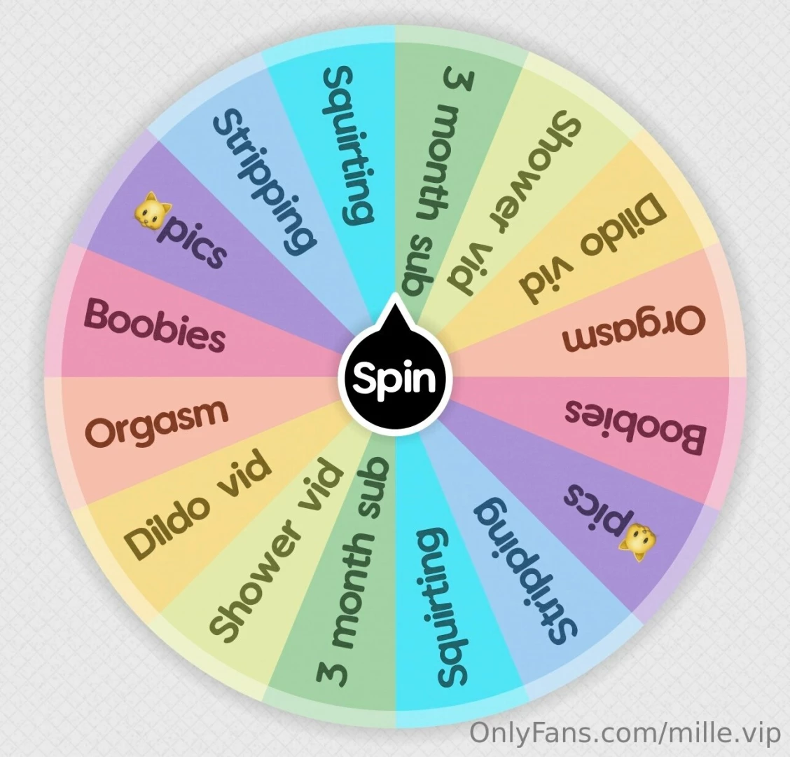 10 for one spin my first ever spin the wheel only 10 each spin so 