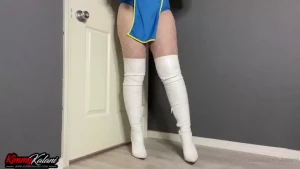 Asmr chun li cosplay ass twerking joi don t worry i ll be filming the