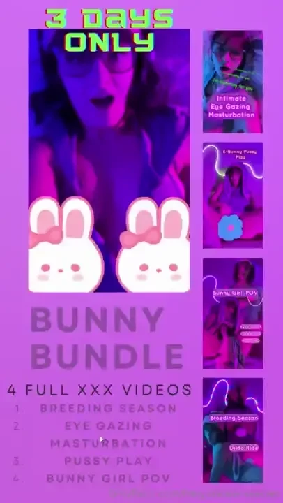 3 day sale this little bunny is wetter than you can imagine watch me 