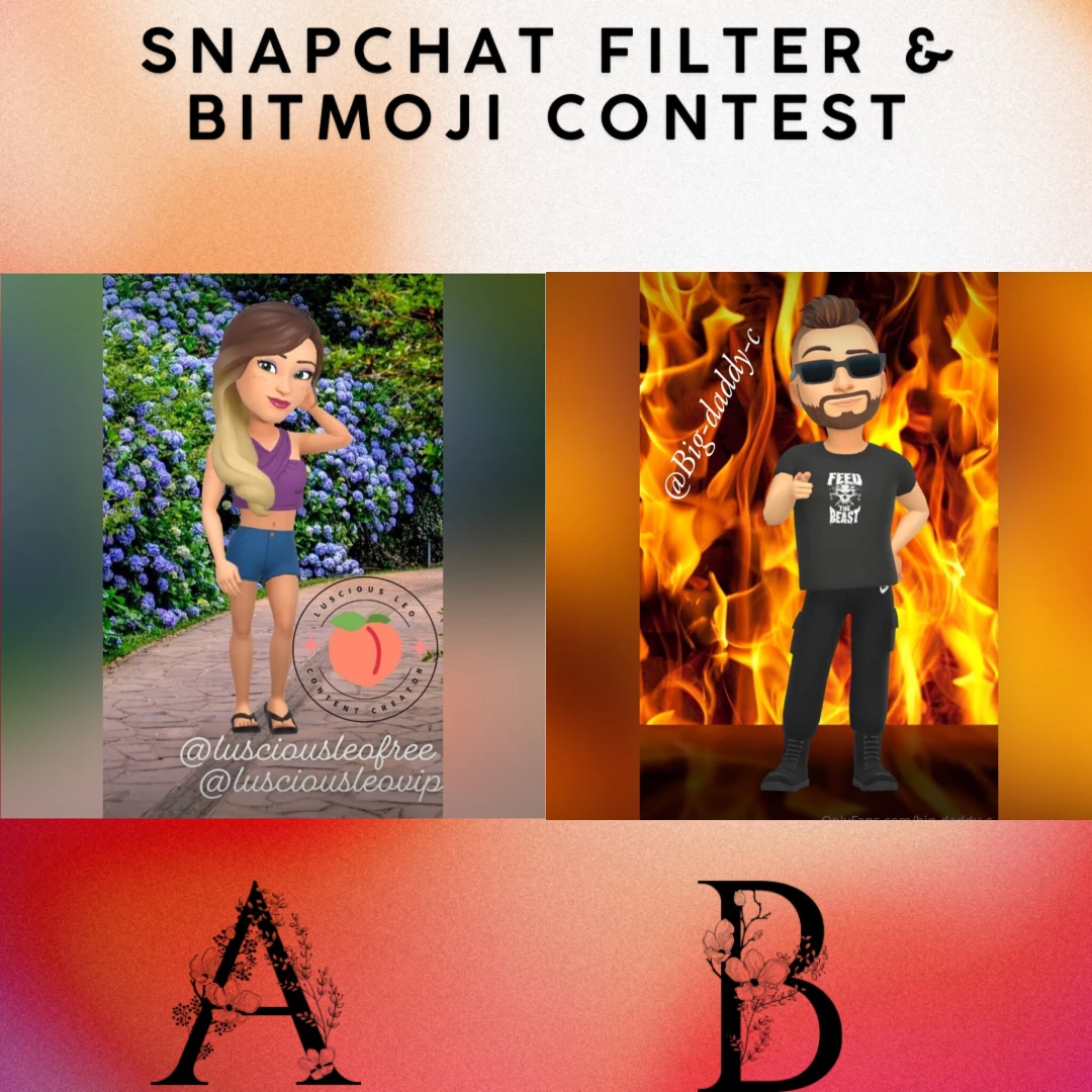 Snapchat filter amp bitmoji contest round 1 5 tip from fans or part 1 