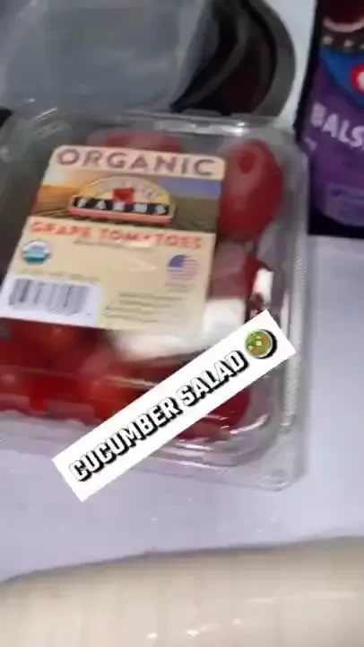 Your girl made some amazing cucumber salad last night for part of 