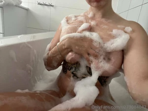 My thoughts are only about your hands touching my soapy body