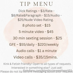 Tip menu is here