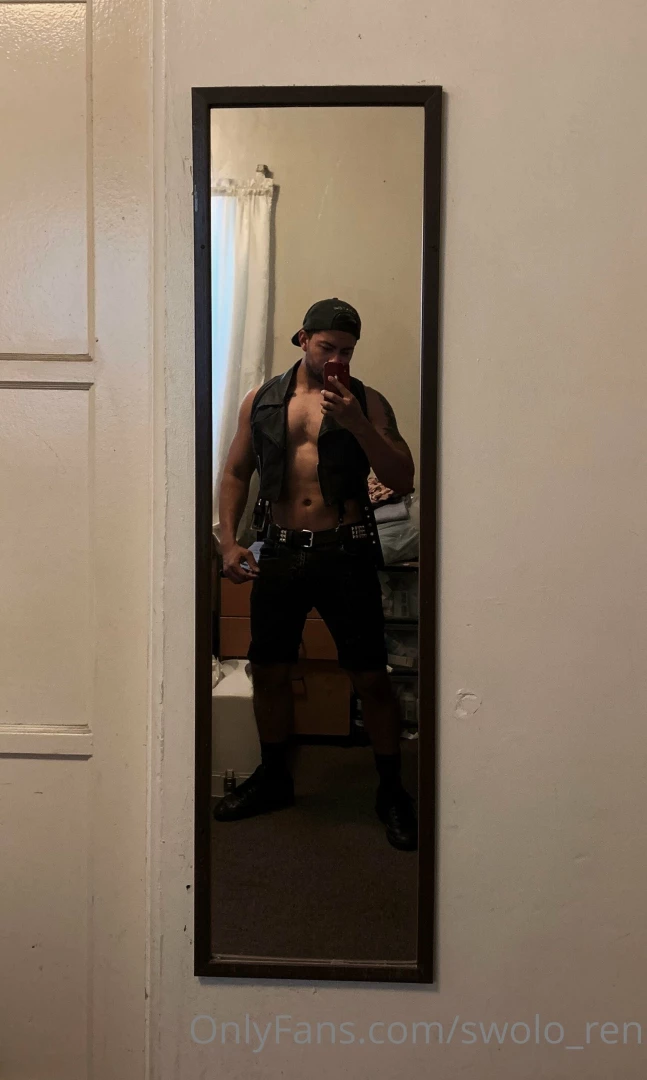 Trying out different styles for a leather party tonight the last one part 3 