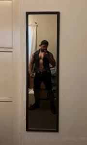 Trying out different styles for a leather party tonight the last one part 3