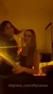 Bronwin123 and i cant keep our hands to each other lol we had to snuck