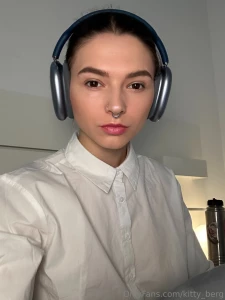 Mood back to school white shirt headphones and no more worries