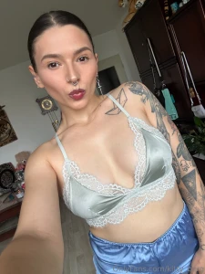 Sometimes you just need to do your makeup put on pretty lingerie and