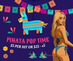 Who s gonna pop my pi ata first think of this as an early bday