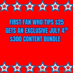 Early july 4th special tip now whilst it s up first person only
