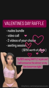 Valentines day raffle this huge bundle is worth 250 can enter your