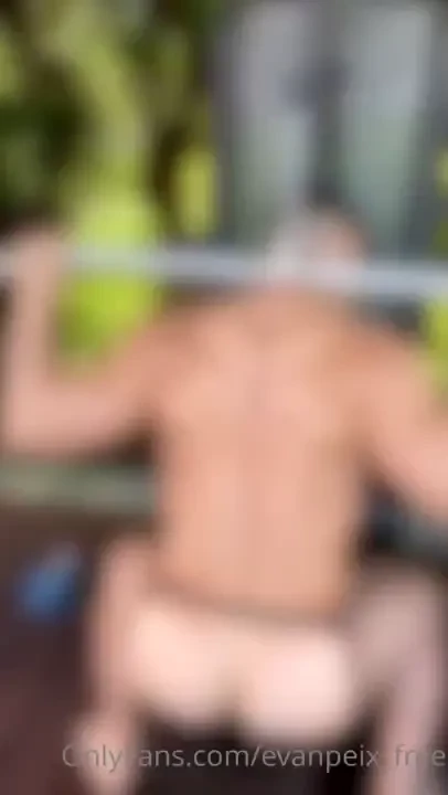 Watch me workout naked with a jockstrap video available on next post 