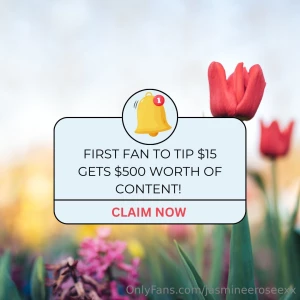 First fan to tip 15 gets 500 worth of free content