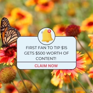 First fan to tip 15 gets 500 worth of free content part 1