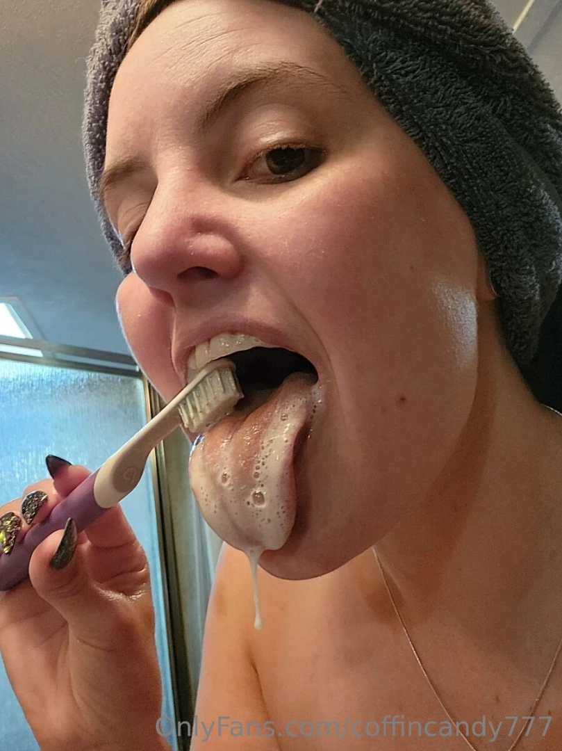 When you have to brush your teeth with something other than cock ugh i 