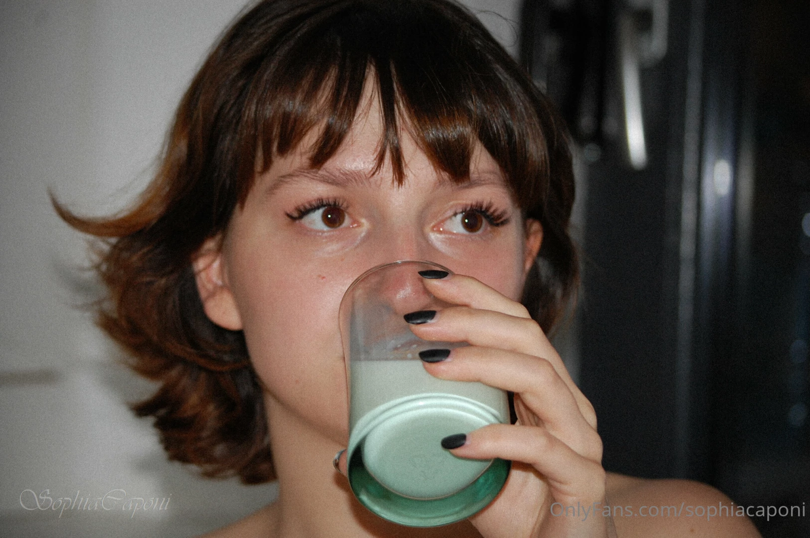 At the end of every stream i have a glass of milk 