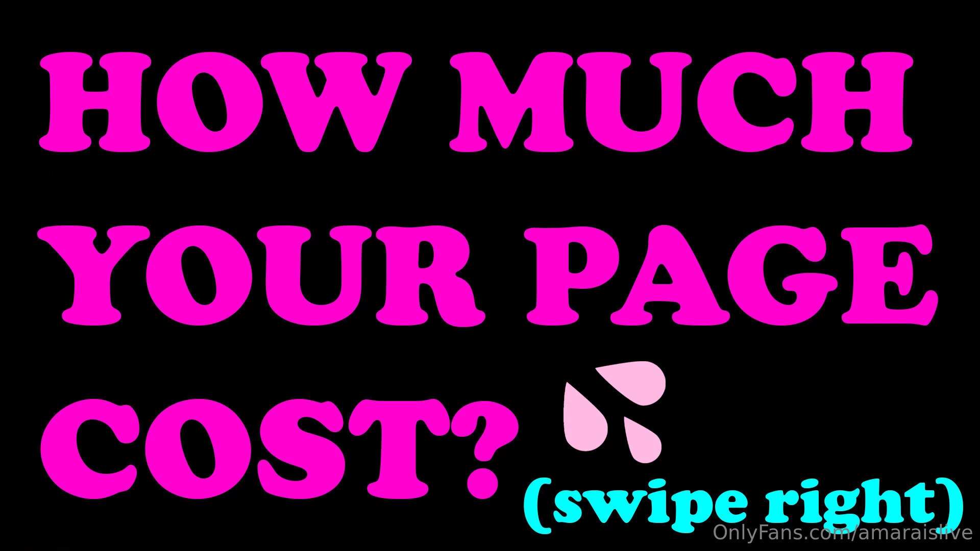 How much do you charge per month on your premium onlyfans swipe right part 1 
