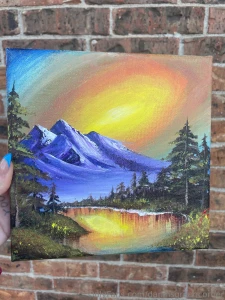 You can definitely tell that bob ross was playing in my classroom when part 1