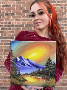 You can definitely tell that bob ross was playing in my classroom when