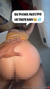 The mover fucked me raw on the job my parents asked me to keep an eye part 1