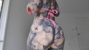 Happy halloween cosplay bunny twerk video