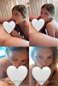Worshipping cock on my knees in the sauna pov with all the eye contact