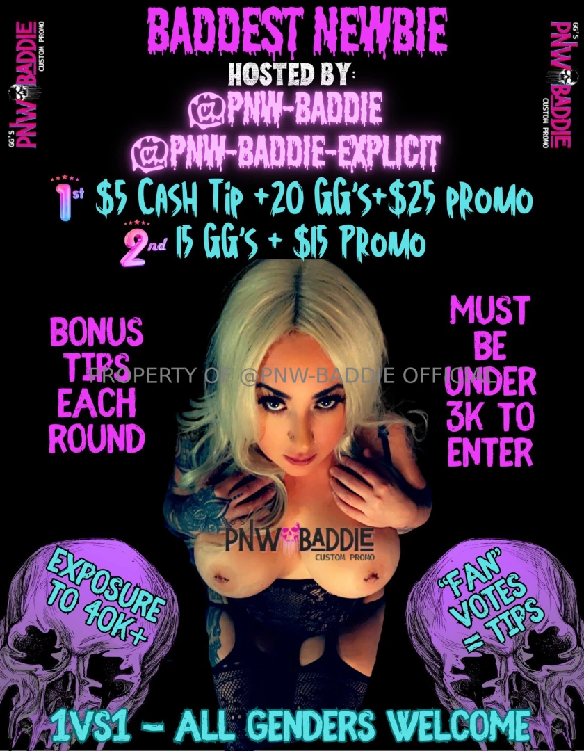 Baddest newbie tip comp nbsp promo and lots of bonus tips free entry 