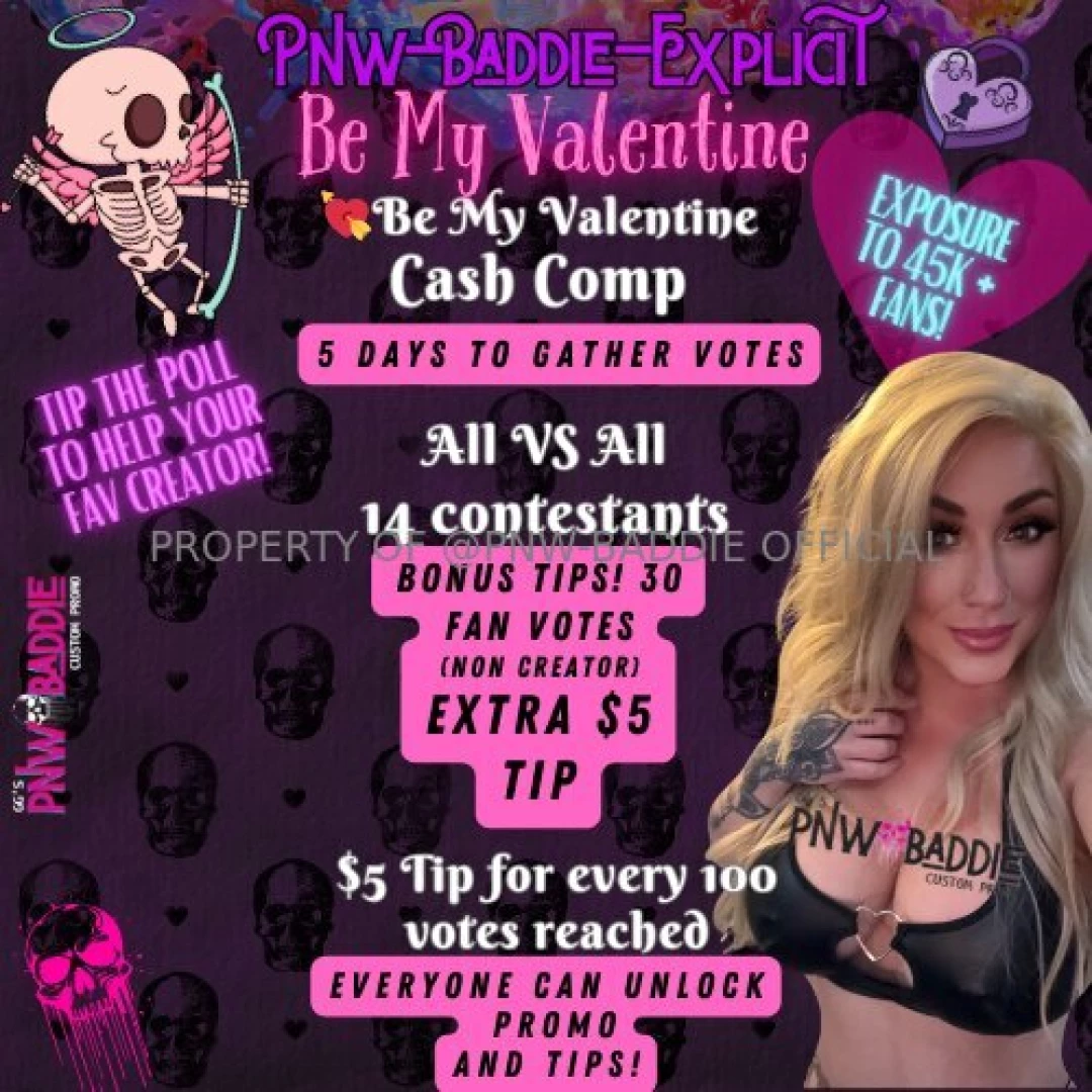 Cash dash everyone can win exposure to 45k fans nbsp every 150 votes 5 