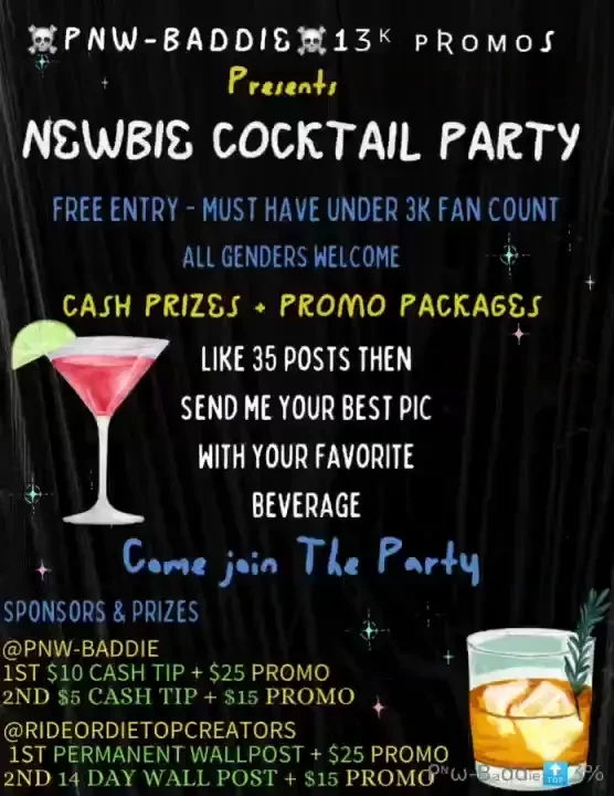 Newbie cash comp free entry exposure to 18k fans must be under 3k 