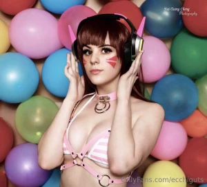 How about a d va bikini cosplay part 1