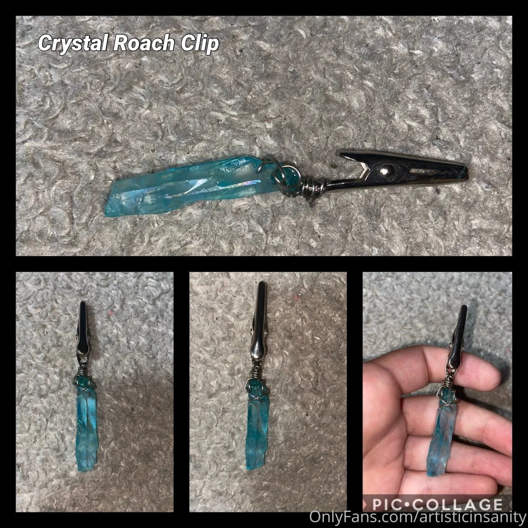 The crystal roach clips i was working on part 2 